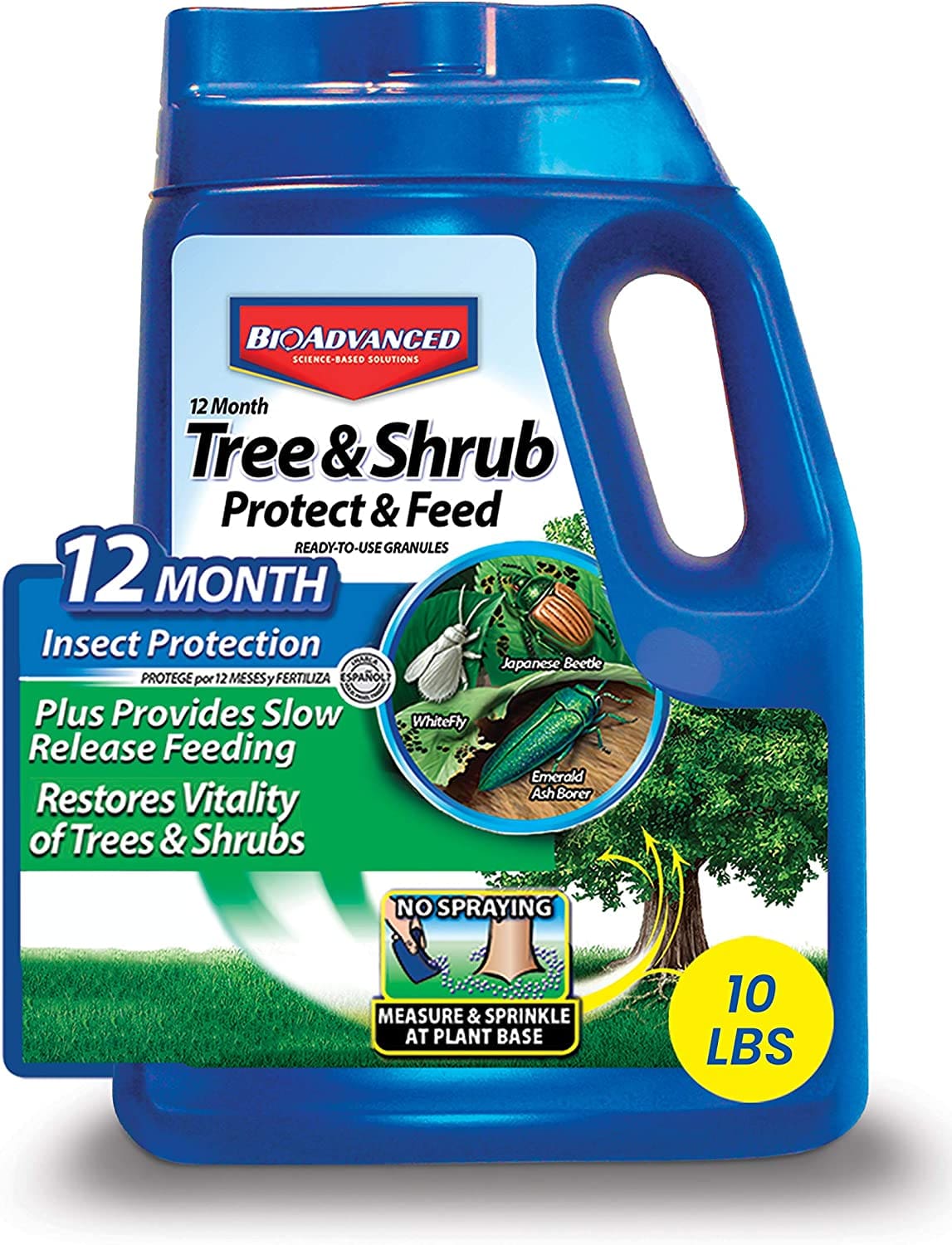 大麻蚜虫预防与治理方案之长效蓝瓶护根水 Bio Advanced Tree & Shrub Protect & Feed